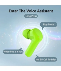  Flash Pods Bluetooth True Wireless (TWS) In Ear 30 Hours Playback Low Latency,Powerfull bass IPX4 - Green