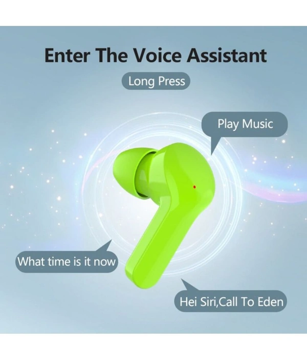  Flash Pods Bluetooth True Wireless (TWS) In Ear 30 Hours Playback Low Latency,Powerfull bass IPX4 - Green