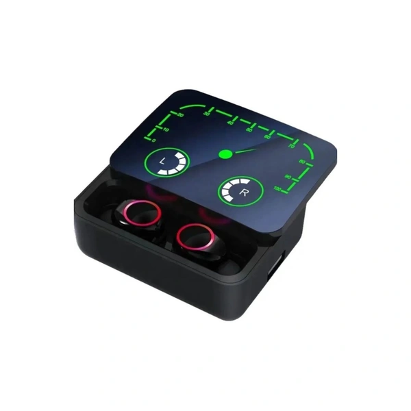  Power with PowerBank In Ear True Wireless (TWS) 65 Hours Playback IPX4(Splash & Sweat Proof) Low Latency - Black