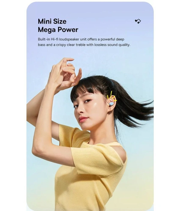 Super Mini Buds In Ear True Wireless (TWS) 25 Hours Playback IPX4(Splash & Sweat Proof) Low Latency - Black