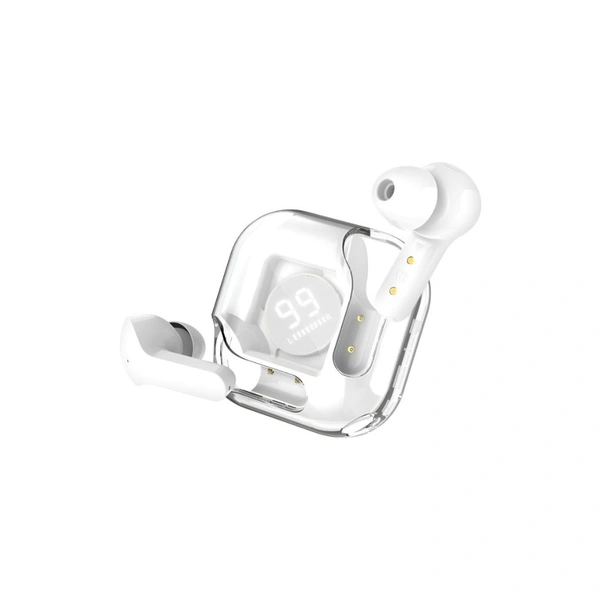  Flash Pods Bluetooth True Wireless (TWS) In Ear 30 Hours Playback Low Latency,Powerfull bass IPX4(Splash & Sweat Proof) - White