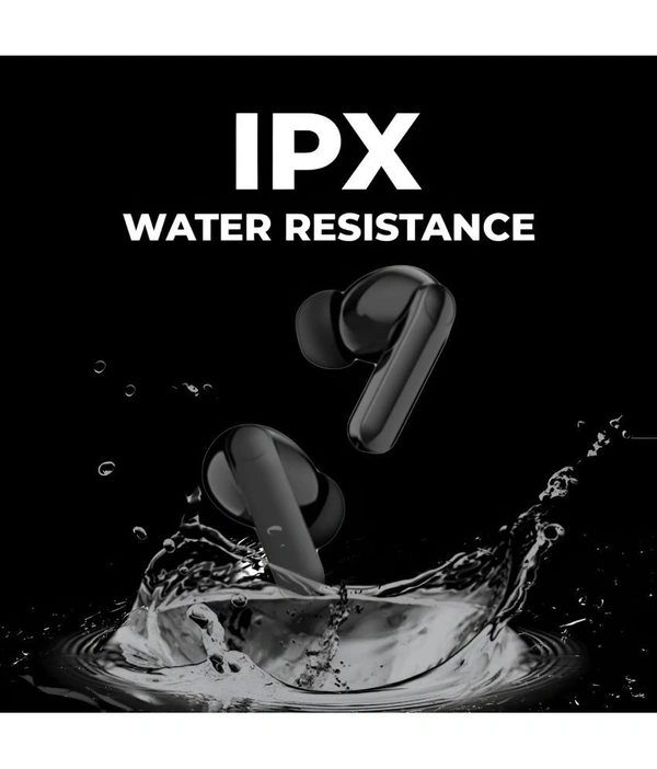 RGb Light Bluetooth True Wireless (TWS) In Ear 40 Hours Playback Powerfull bass,Low Latency IPX4 - Black