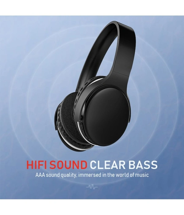Reason Minni On Ear Bluetooth Headphone 14 Hours Playback IPX4(Splash & Sweat Proof) Powerfull bass - Black