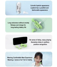  Capsule Bluetooth True Wireless (TWS) In Ear 30 Hours Playback Low Latency,Powerfull bass IPX4(Splash & Sweat Proof) - Green
