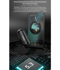  Transparent PRO Bluetooth True Wireless (TWS) In Ear 30 Hours Playback Fast charging,Powerfull bass IPX4 - Black