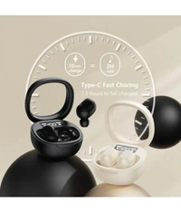  S11PRO Bluetooth True Wireless (TWS) In Ear 30 Hours Playback Low Latency,Powerfull bass IPX4(Splash & Sweat Proof) - Black