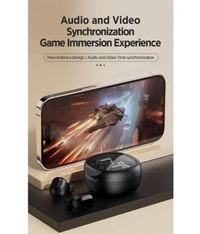  S11PRO Bluetooth True Wireless (TWS) In Ear 30 Hours Playback Low Latency,Powerfull bass IPX4(Splash & Sweat Proof) - Black