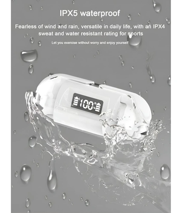  Transparent PRO Bluetooth True Wireless (TWS) In Ear 30 Hours Playback Fast charging,Powerfull bass IPX4 - White