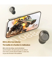  BOOMBASE Bluetooth True Wireless (TWS) In Ear 30 Hours Playback Powerfull bass,Fast charging IPX4 - Black