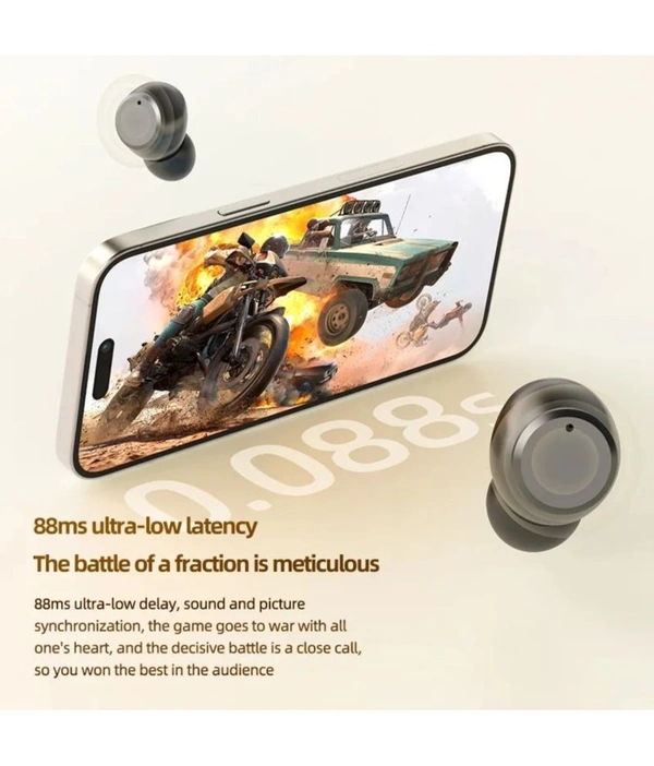  BOOMBASE Bluetooth True Wireless (TWS) In Ear 30 Hours Playback Powerfull bass,Fast charging IPX4 - Black