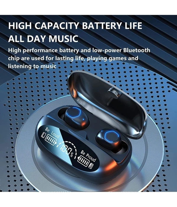  Power In Ear True Wireless (TWS) 60 Hours Playback IPX4(Splash & Sweat Proof) Powerfull bass,Fast charging - Black