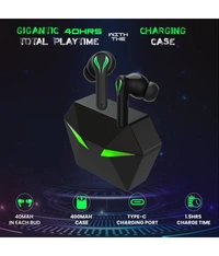  Voy Play Low Latency In Ear True Wireless (TWS) 48 Hours Playback IPX4(Splash & Sweat Proof) Low Latency - Black