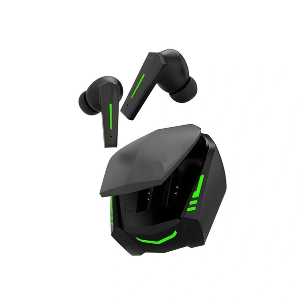  Gaming Bluetooth True Wireless (TWS) In Ear 30 Hours Playback Low Latency,Powerfull bass IPX4(Splash & Sweat Proof) - Black