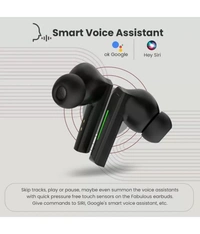  Gaming Bluetooth True Wireless (TWS) In Ear 30 Hours Playback Low Latency,Powerfull bass IPX4(Splash & Sweat Proof) - Black