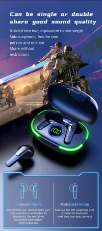 GAMO Gaming Earbuds In Ear True Wireless (TWS) 20 Hours Playback IPX4(Splash & Sweat Proof) Low Latency - Black