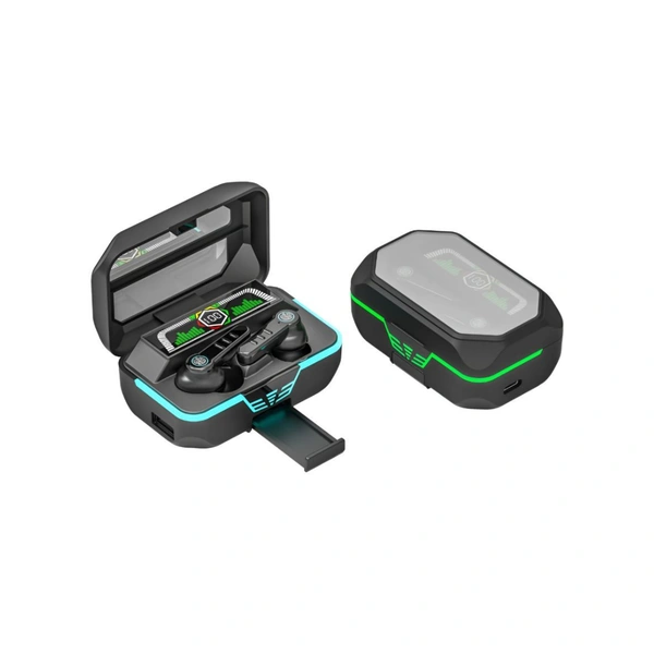  RGB Gamo Bluetooth True Wireless (TWS) In Ear 30 Hours Playback Low Latency,Powerfull bass IPX4(Splash & Sweat Proof) - Black