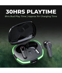  POWER In Ear True Wireless (TWS) 30 Hours Playback IPX4(Splash & Sweat Proof) Low Latency,Powerfull bass  - Black