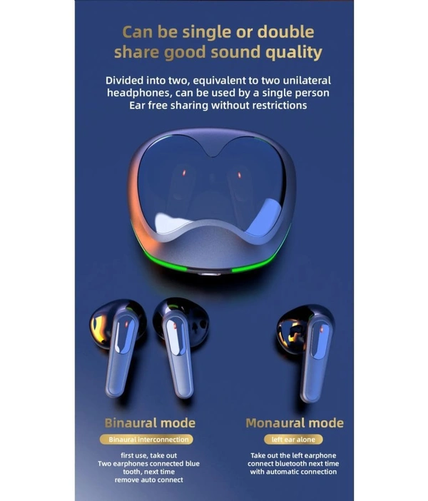  POWER In Ear True Wireless (TWS) 30 Hours Playback IPX4(Splash & Sweat Proof) Low Latency,Powerfull bass  - Black