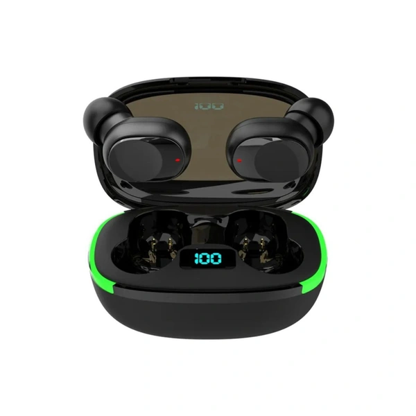 POWER In Ear True Wireless (TWS) 30 Hours Playback IPX4(Splash & Sweat Proof) Powerfull bass,Low Latency  - Black