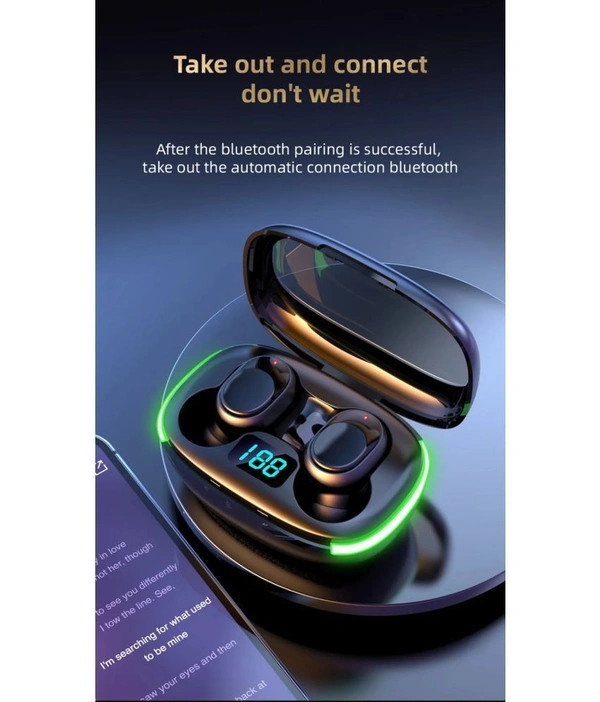 POWER In Ear True Wireless (TWS) 30 Hours Playback IPX4(Splash & Sweat Proof) Powerfull bass,Low Latency  - Black