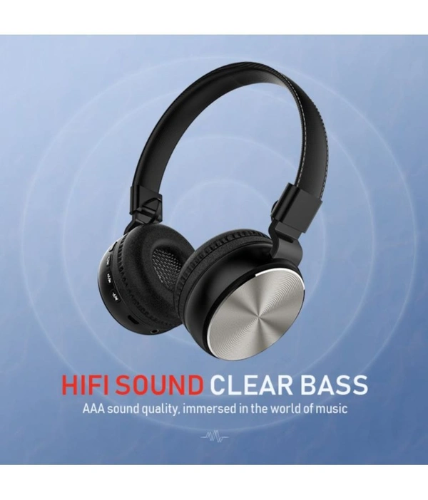  Ninja On Ear Bluetooth Headphone 15 Hours Playback IPX4(Splash & Sweat Proof) Powerfull bass,Fast charging  - Black