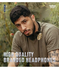  Ninja On Ear Bluetooth Headphone 15 Hours Playback IPX4(Splash & Sweat Proof) Powerfull bass,Fast charging  - Black