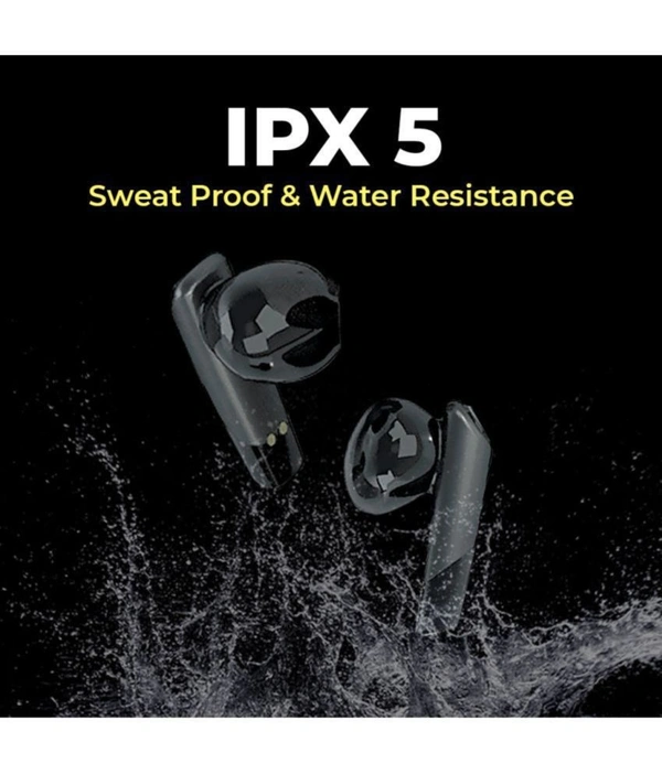 POWER In Ear True Wireless (TWS) 25 Hours Playback IPX4(Splash & Sweat Proof) Low Latency,Powerfull bass - Black