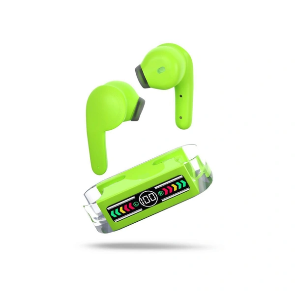  Max Bluetooth True Wireless (TWS) In Ear 30 Hours Playback Powerfull bass,Low Latency IPX4(Splash & Sweat Proof) - Green