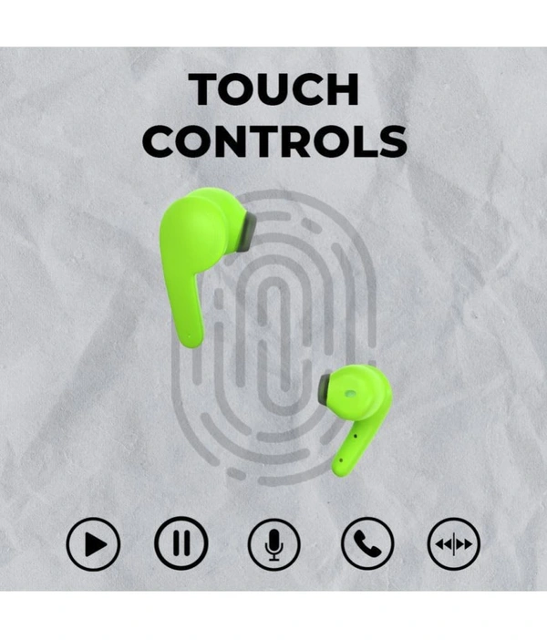 Max Bluetooth True Wireless (TWS) In Ear 30 Hours Playback Powerfull bass,Low Latency IPX4(Splash & Sweat Proof) - Green