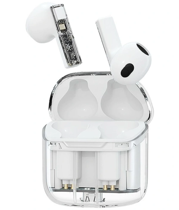  PRO Transparent TWS In Ear True Wireless (TWS) 25 Hours Playback IPX4(Splash & Sweat Proof) Low Latency,Powerfull bass - Green