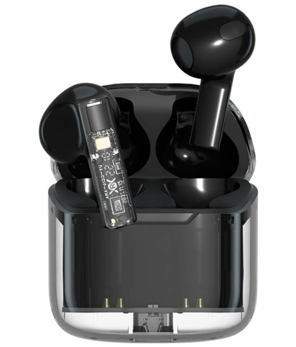  PRO Transparent TWS In Ear True Wireless (TWS) 25 Hours Playback IPX4(Splash & Sweat Proof) Low Latency,Powerfull bass - Green