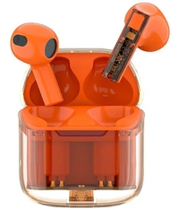  PRO Transparent TWS In Ear True Wireless (TWS) 25 Hours Playback IPX4(Splash & Sweat Proof) Low Latency,Powerfull bass - Green