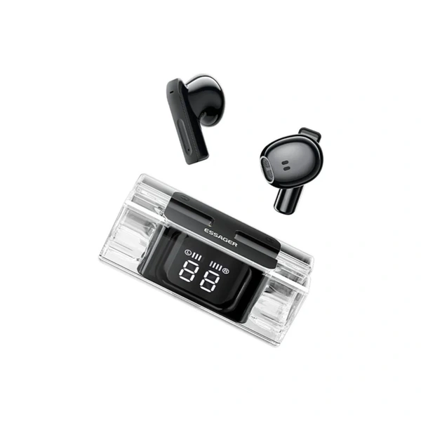  Power Slide In Ear True Wireless (TWS) 30 Hours Playback IPX4(Splash & Sweat Proof) Low Latency,Powerfull bass - Black