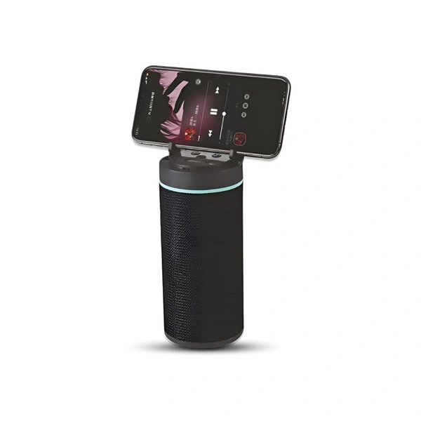 125 10 W Bluetooth Speaker Bluetooth v5.0 with USB,Aux,SD card Slot Playback Time 6 hrs Assorted - Black