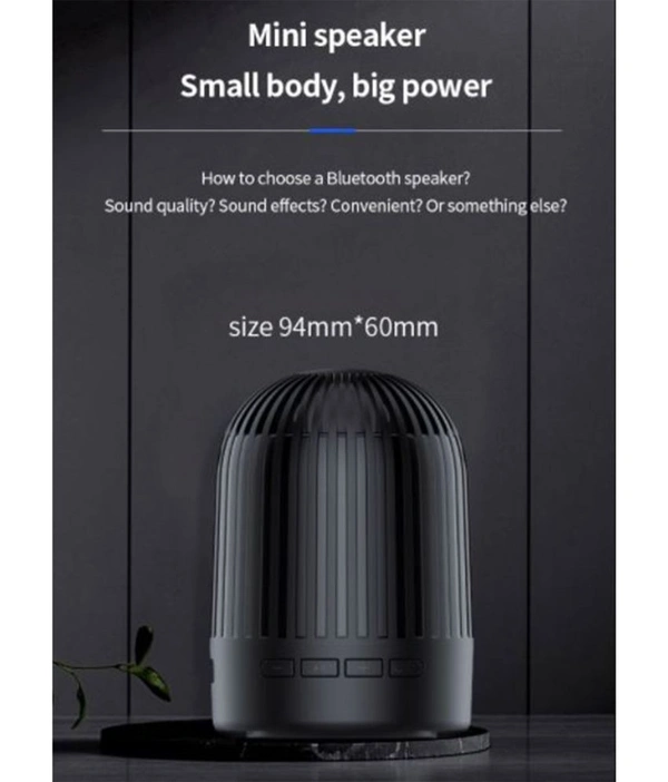 PLAY 5W 5Hour Bluetooth Speaker Black - Black