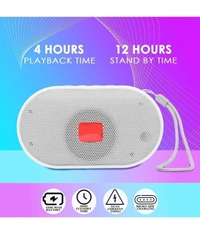  RGb Light 5 W Bluetooth Speaker Bluetooth v5.0 with USB,SD card Slot,Aux Playback Time 5 hrs Assorted - White