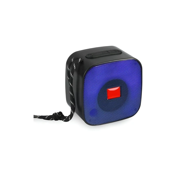  RGb Light 5 W Bluetooth Speaker Bluetooth v5.0 with USB,SD card Slot,Aux Playback Time 6 hrs Assorted - Black