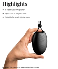  BeatBox 5W 5Hrs 5 W Bluetooth Speaker Playback Time 5 hrs Bluetooth v5.0 with Call function,USB Black - Black