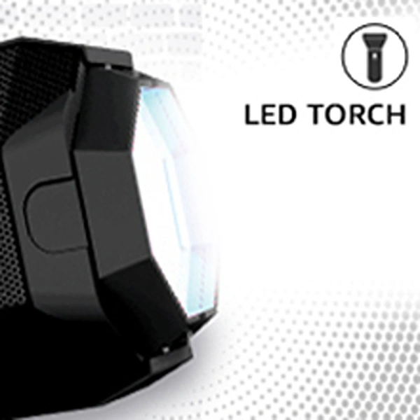 Mobile Stand 10 W Bluetooth Speaker Bluetooth v5.0 with USB,SD card Slot,Aux Playback Time 6 hrs Assorted - Black