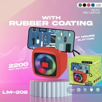  Speaker with Light 10 W Bluetooth Speaker Bluetooth v5.0 with USB,SD card Slot Playback Time 8 hrs  - Red