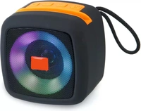  Speaker with Light 10 W Bluetooth Speaker Bluetooth v5.0 with USB,SD card Slot Playback Time 8 hrs  - Red