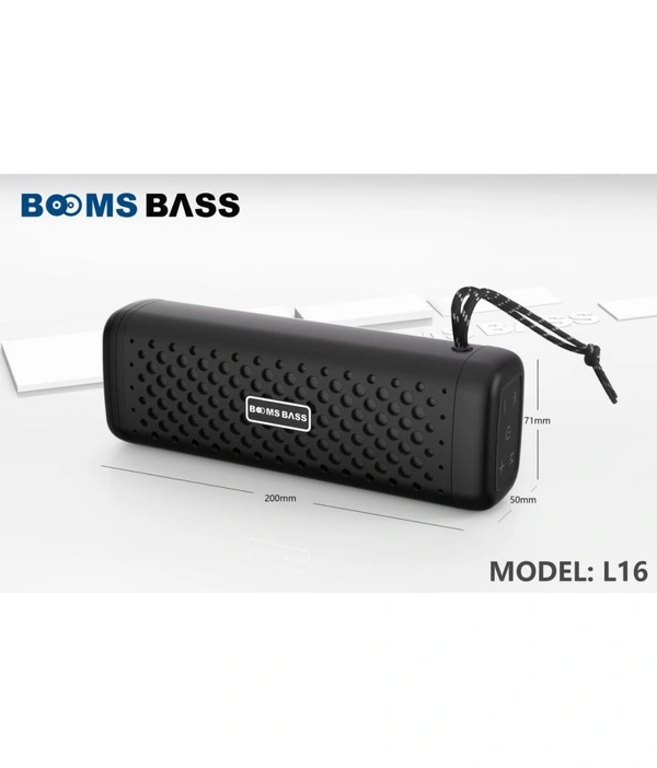  L16 BoomBass 10W 6Hr Bluetooth Speaker  - Black