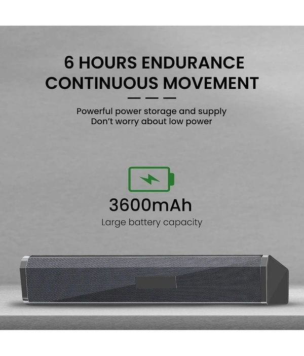  16W SoundBar 16 W Bluetooth Speaker Bluetooth v5.0 with SD card Slot,USB,Aux Playback Time 6 hrs - Black