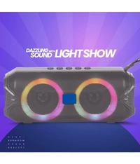  RGb Light 10 W Bluetooth Speaker Bluetooth v5.0 with USB,SD card Slot,Aux Playback Time 6 hrs - Blue