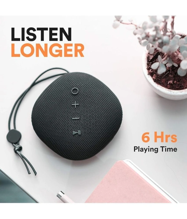  X6 BOOM 6 W Bluetooth Speaker Bluetooth v5.0 with USB,SD card Slot,Call function Playback Time 8 hrs  - Black