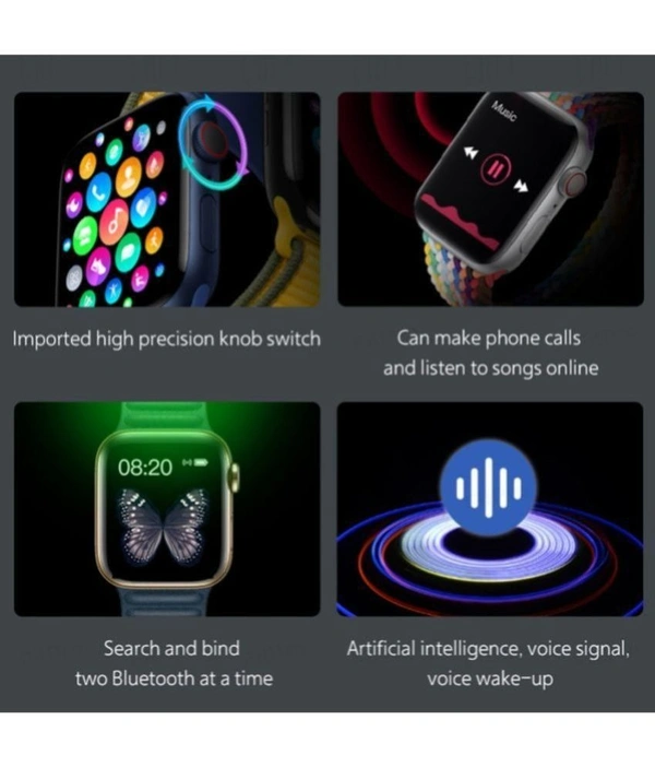  700s Black Smart Watch - Black