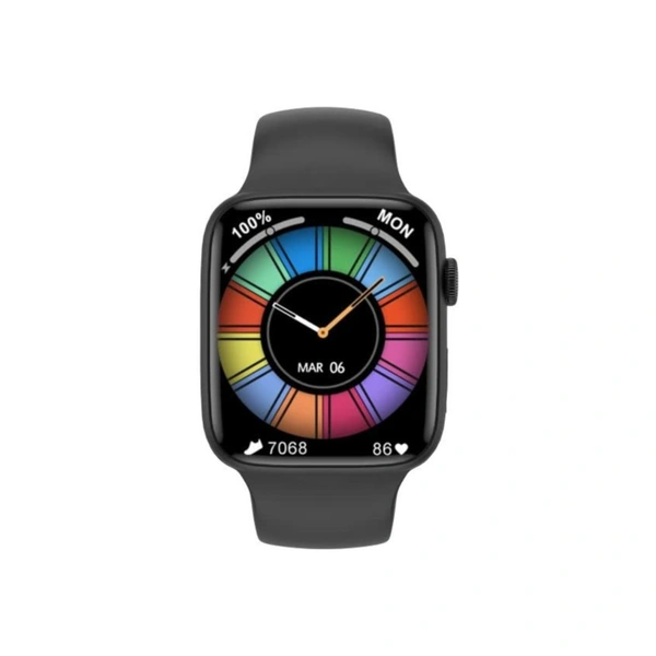 1.9 Inch HD Display with Call Function Black Smart Watch - Black