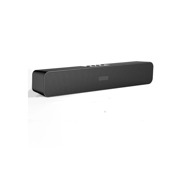 BINGO SoundBar 10 W Bluetooth Speaker Playback Time 12 hrs Bluetooth V 5.0 with 3D Bass,Aux,USB,SD card Slot Black - Black