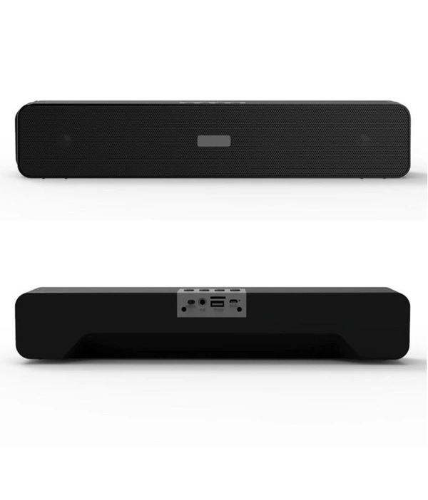 BINGO SoundBar 10 W Bluetooth Speaker Playback Time 12 hrs Bluetooth V 5.0 with 3D Bass,Aux,USB,SD card Slot Black - Black