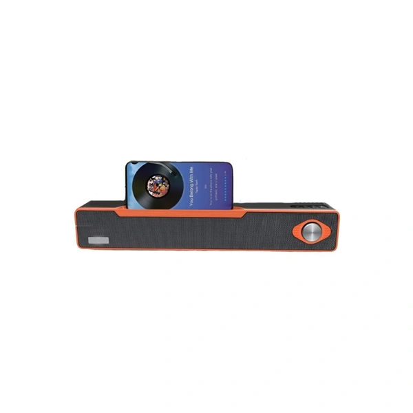  Mobile Stand 10 W Bluetooth Speaker Bluetooth v5.0 with USB,SD card Slot,Aux Playback Time 8 hrs - Black